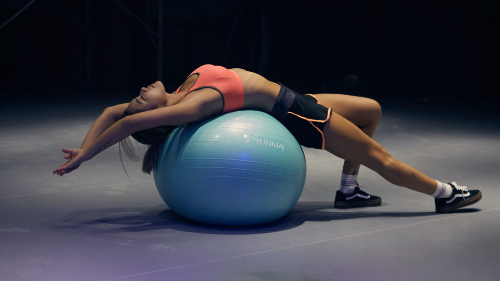 Inner core exercises - exercise ball